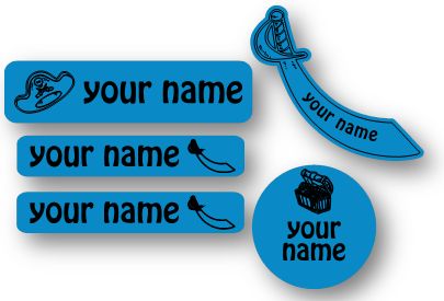 Forget Me Not - Explorer Labels Walk the Plank- Blue