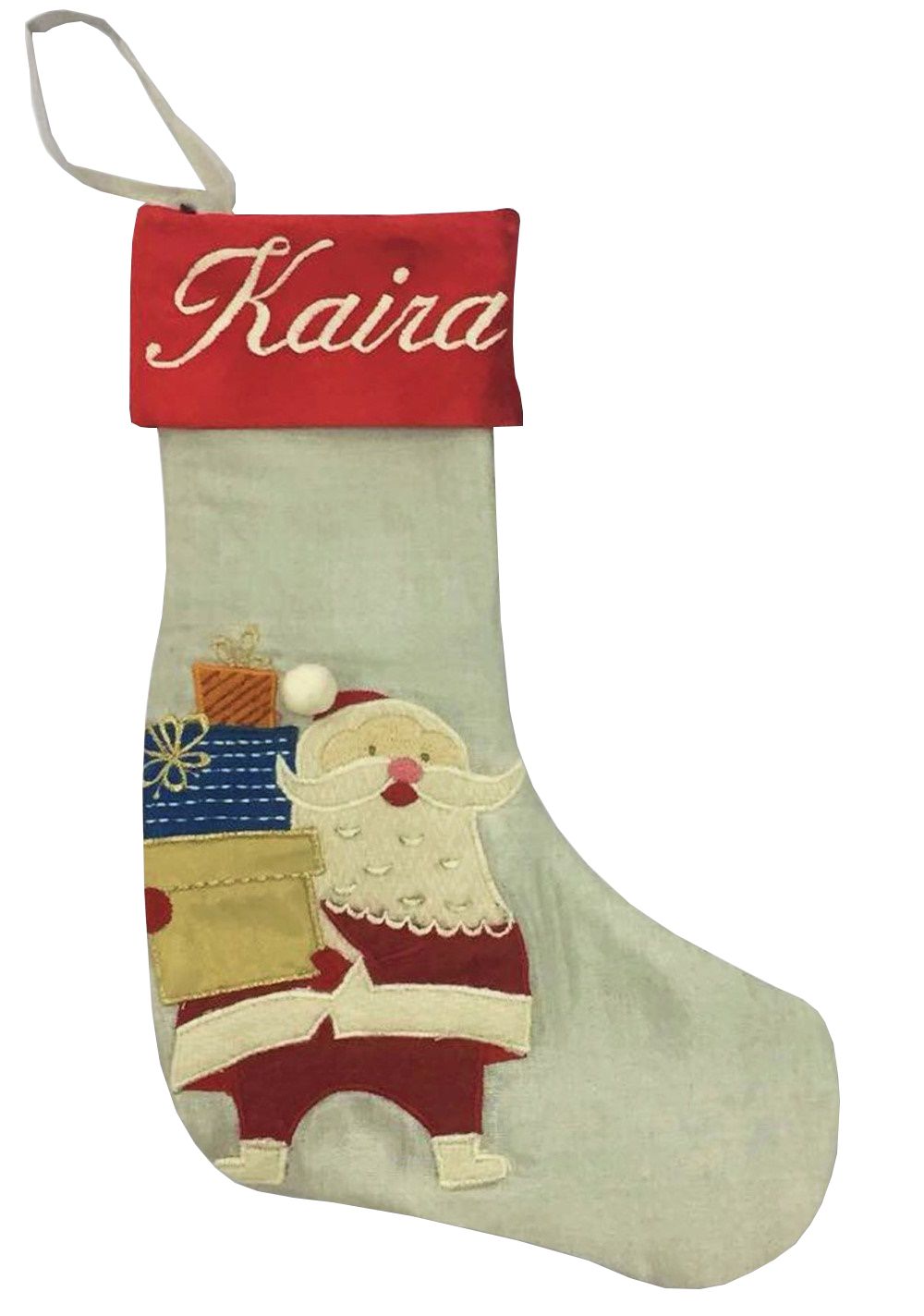 جورب سانتا صغير ومخصص مع هدايا من ماركة ليتل ويست ستريت