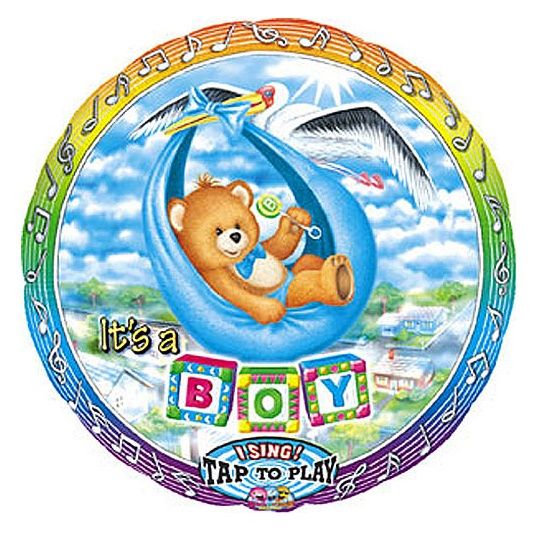بارتي سنتر - شارة البالون بنقشة دب صغير It’s A Boy 