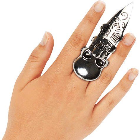 Goth Finger Guard Ring