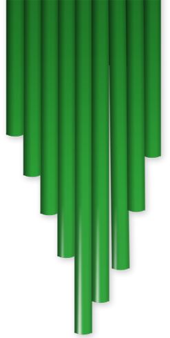 3 دودلر - شعيرات بلاستيكية PLA للقلم ثلاثي الأبعاد - أخضر