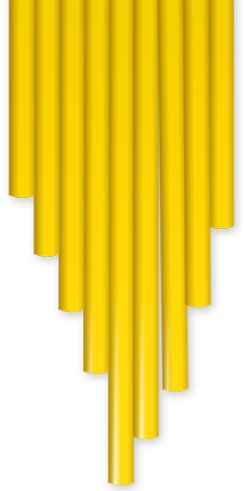 3 دودلر - شعيرات بلاستيكية لقلم الرسم ثلاثي الأبعاد - أصفر