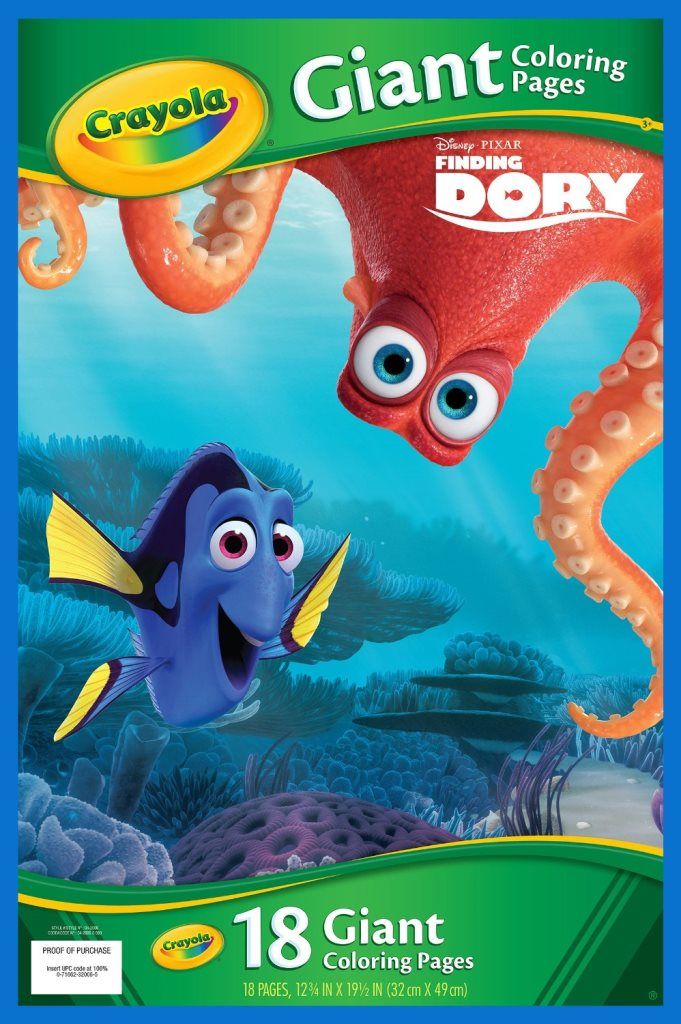 Crayola Finding Dory Giant Colouring Pages