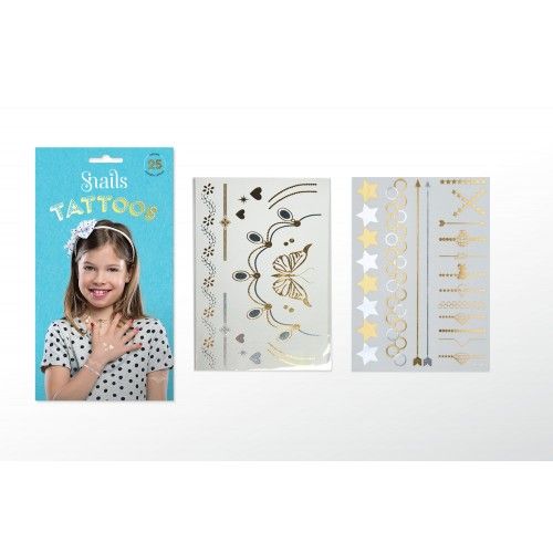 تاتو المجوهرات للأطفال من ماركة سنيلز - معدني
