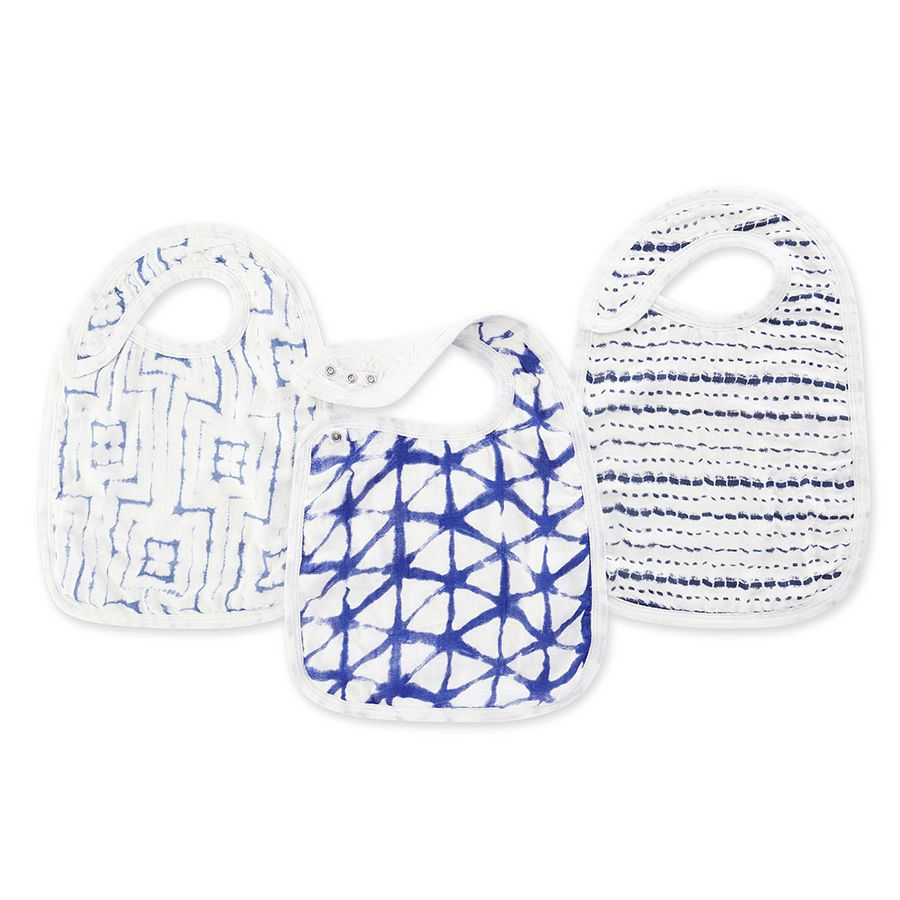 Aden + Anais - Indigo Snap Bib, Silky-Soft
