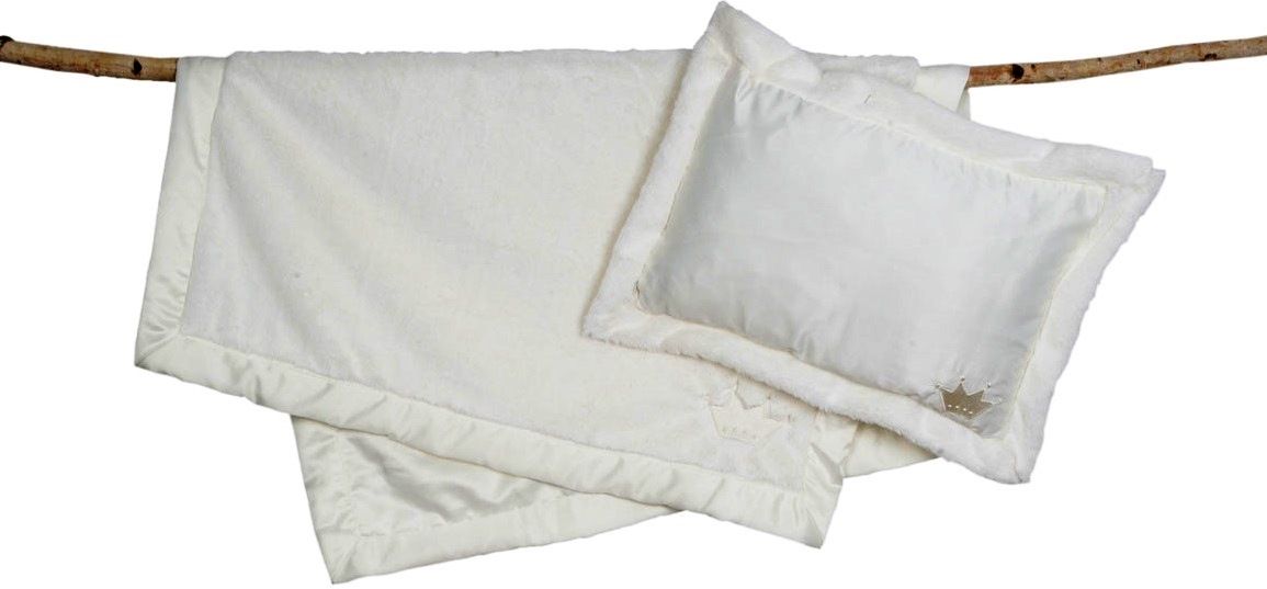 بيرفوت دريمز - بطانية+وسادة للأطفال - أبيض