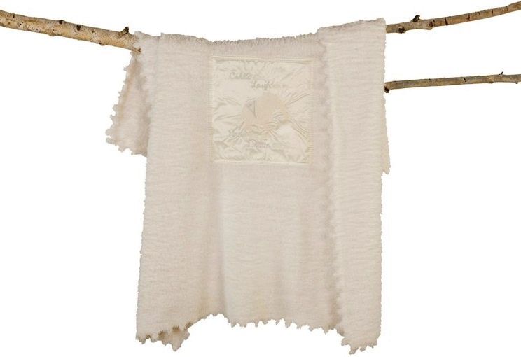 بيرفوت دريمز - بطانية مواليد كوزي تشيك - فيل - أبيض