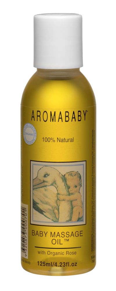 Aromababy Massage Oil with Organic Rose, 125ml