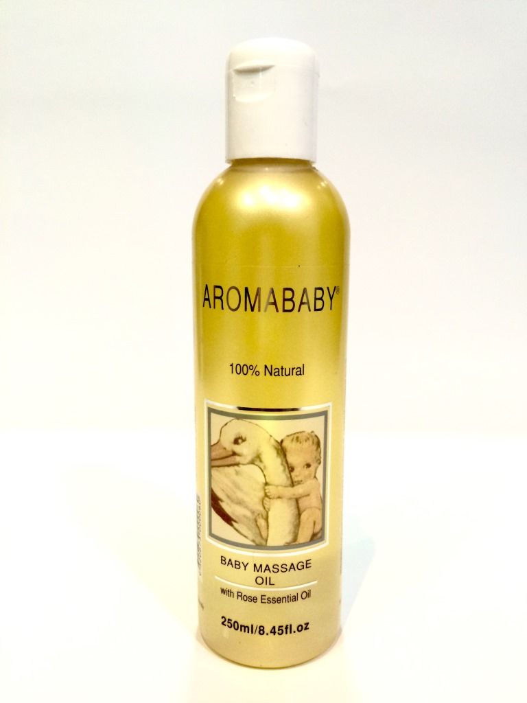 Aromababy Massage Oil with Organic Lavender & Rose, 250ml