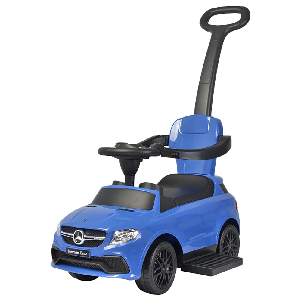 Megastar  Mercedes Coupe Push Car With Pull Handle - Blue