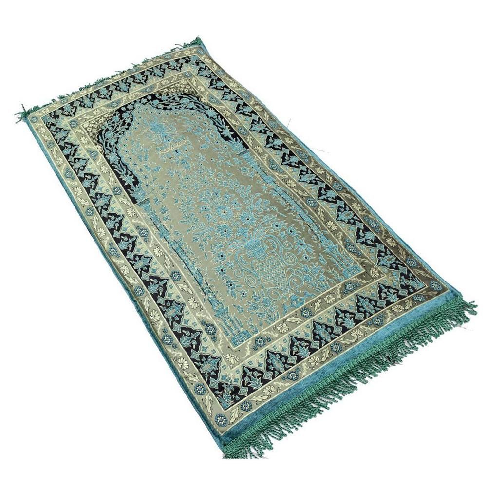 Sundus - Comfortable Prayer Mat - Green