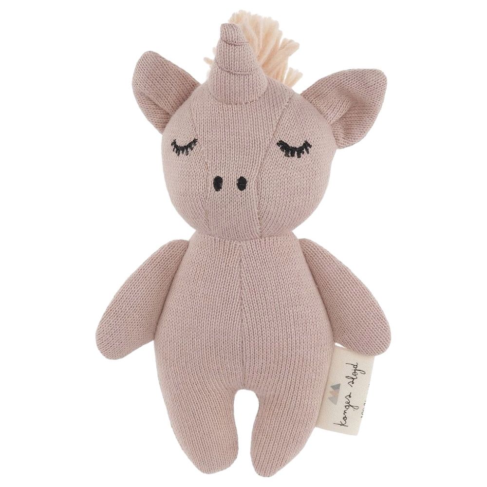 Konges Slojd - Organic Cotton Mini Unicorn Rose Soft Toy