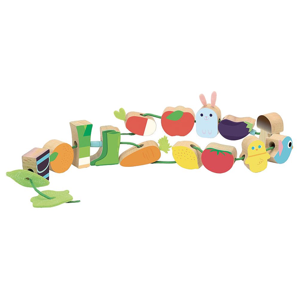 Vilac - Large Beads Set - Vegetable Garden