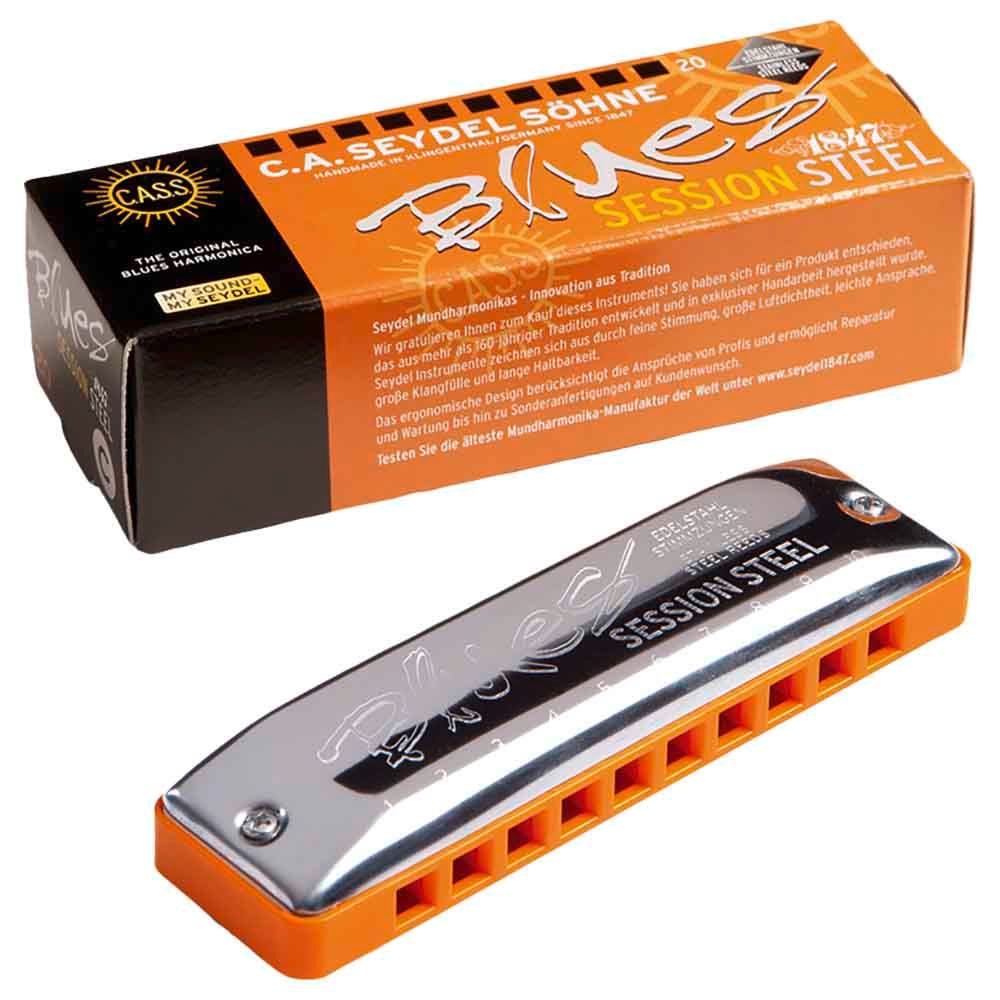 Seydel - Blues Session Steel C Key Harmonica - Orange