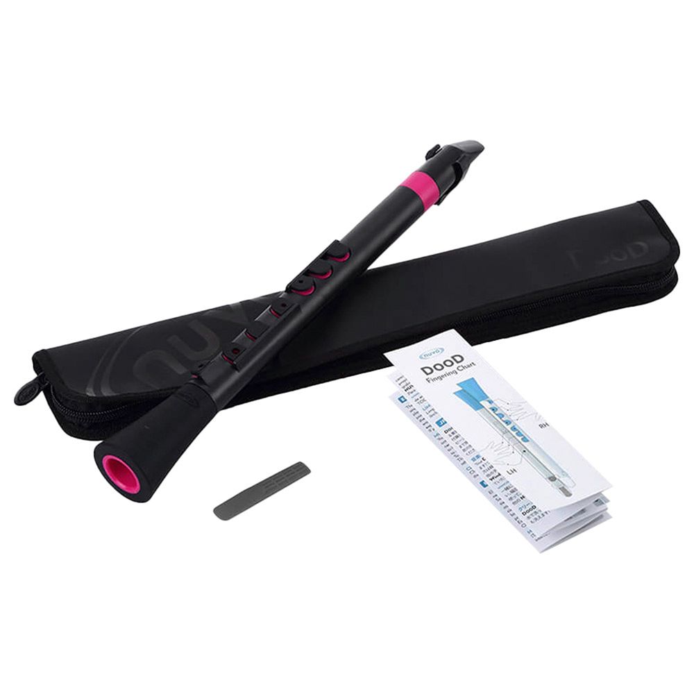 نوفو - آلة نفخ موسيقية دوود - أسود وزهري