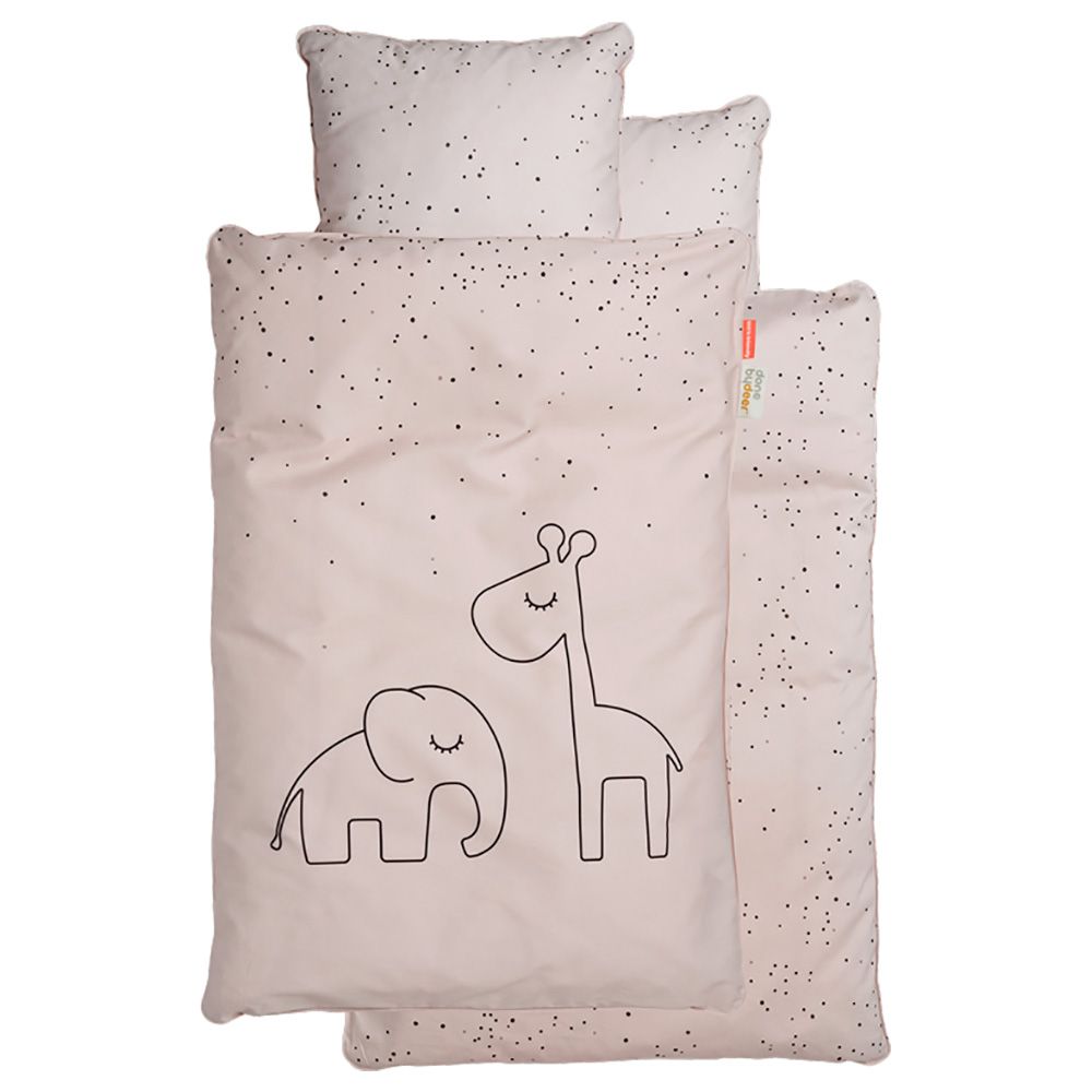Done By Deer Bedlinen Dreamy Dots Duvet And Pillow Case Pink