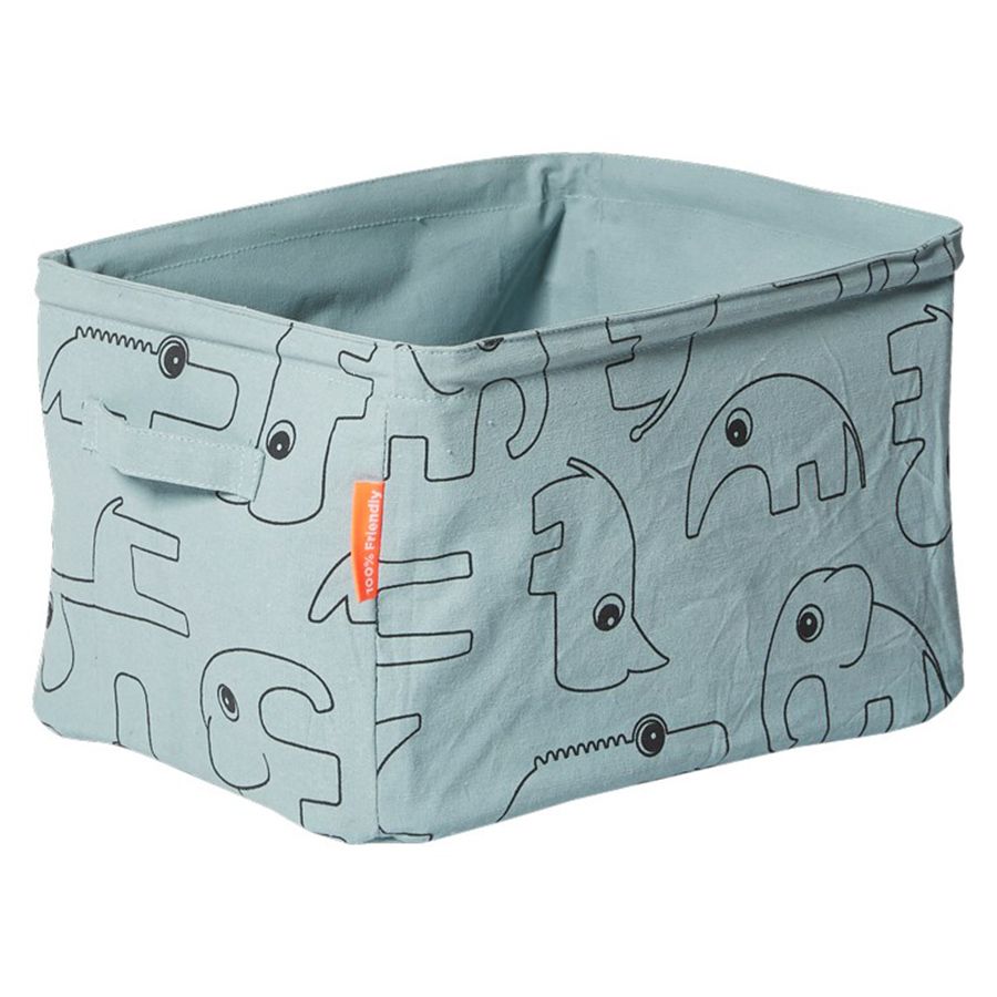 دان باي دير - سلة تخزبن ناعمة بوجهين - أزرق