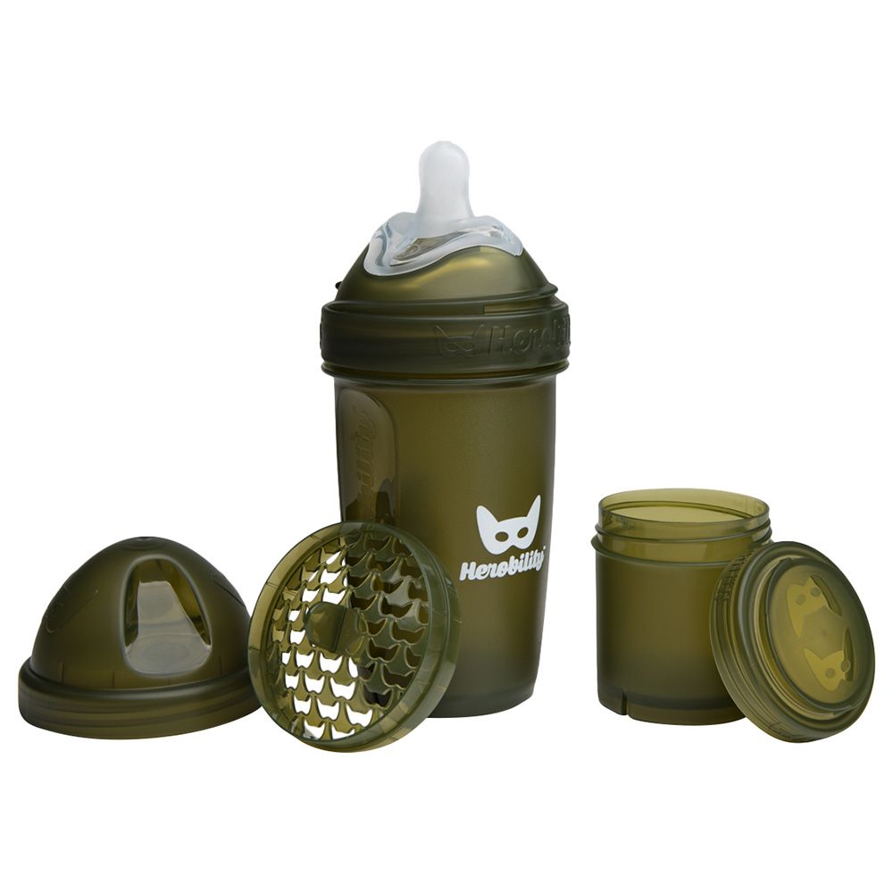 Herobility - Baby Bottle 240ml - Army Green