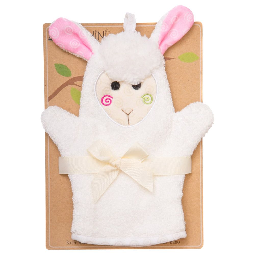 Zoocchini - Baby Bath Mitt - Lola The Lamb