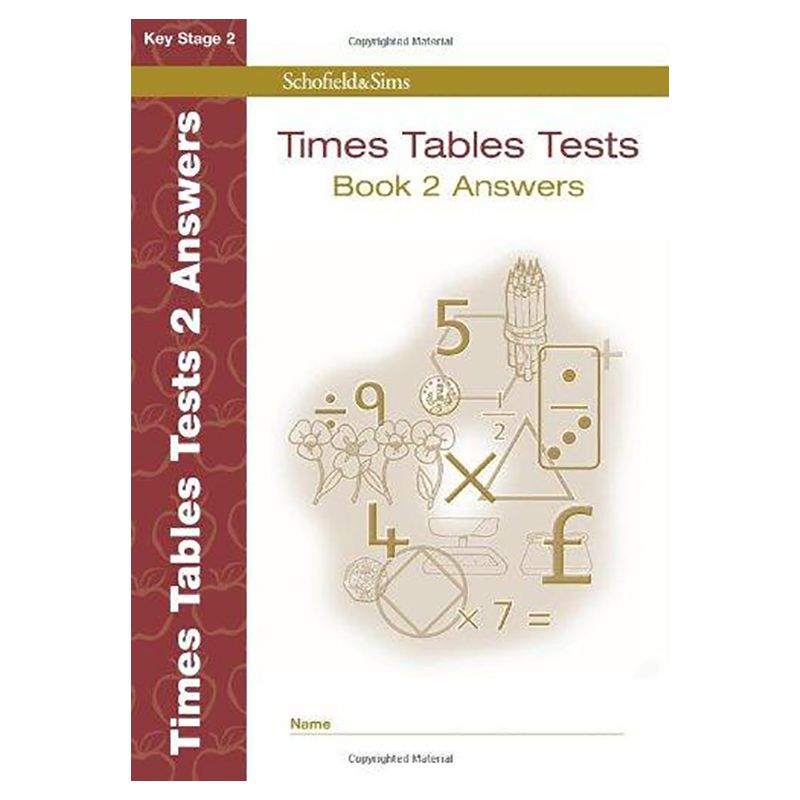 Times Tables Tests Book 2 Answers