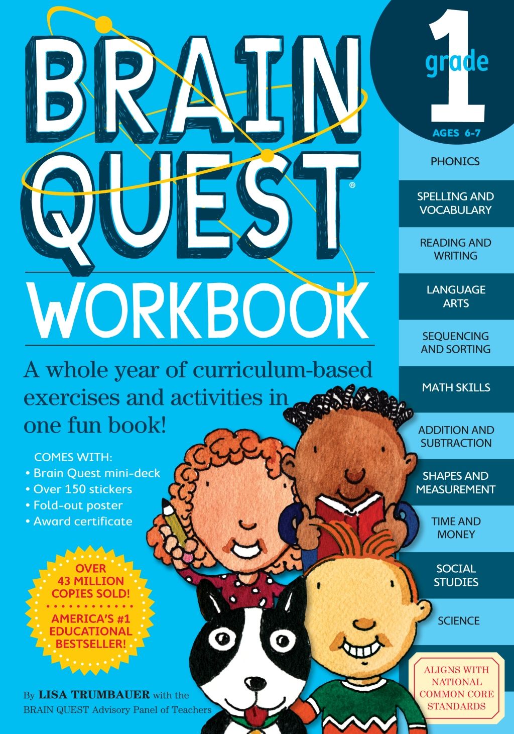 كتاب الأطفال التعليمي "Brain Quest Grade 1 Workbook"