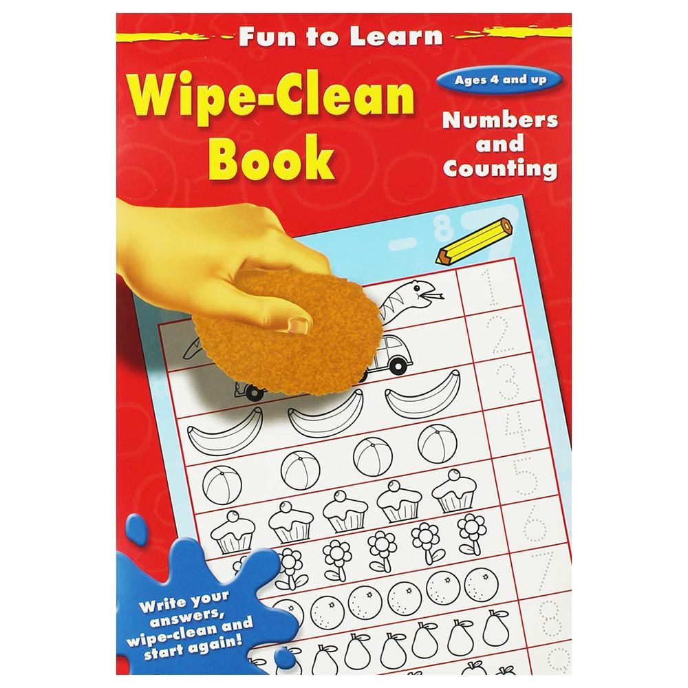 كتاب Fun To Learn Wipe Clean Book Numbers And Counting