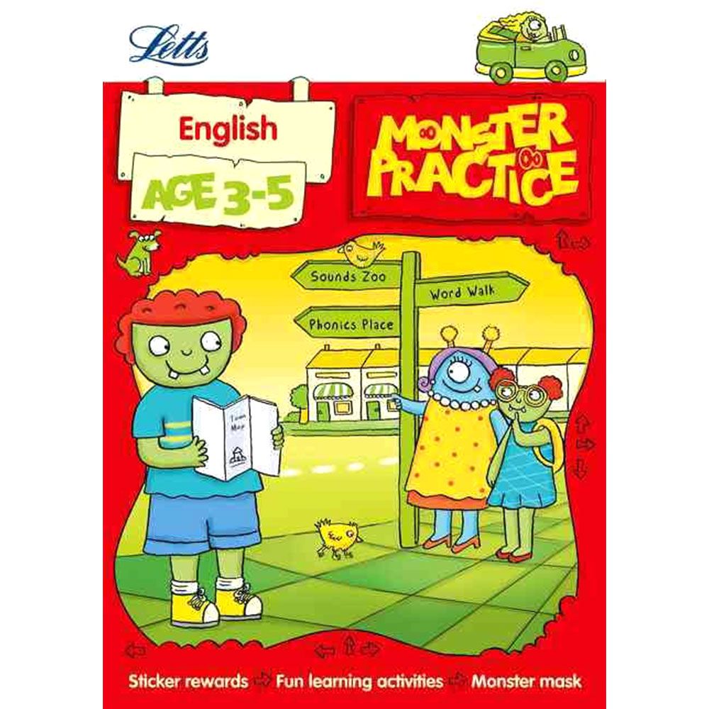 ليتس ريفيجن - كتاب تعليم الصوتيات Monster Practice - 3-5 سنوات