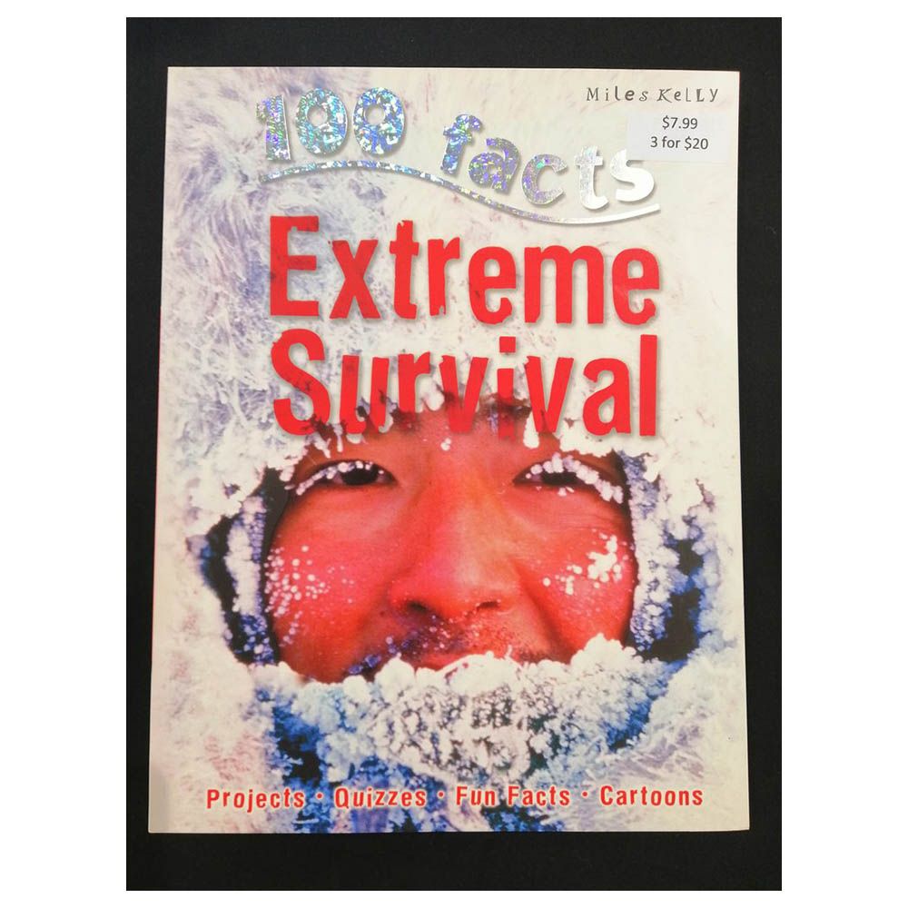 كتاب الأطفال التعليمي "100 Facts Extreme Survival"