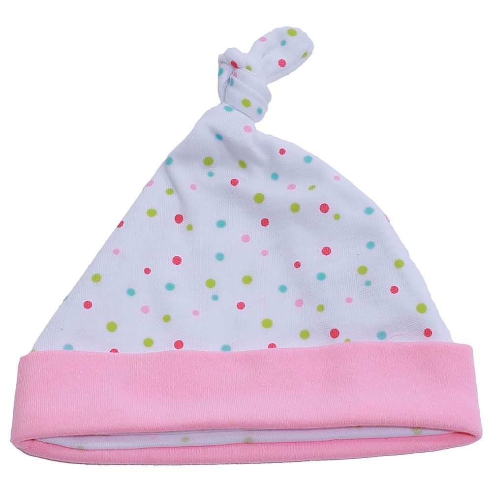 Tiny Hug - Caps Polka Pink