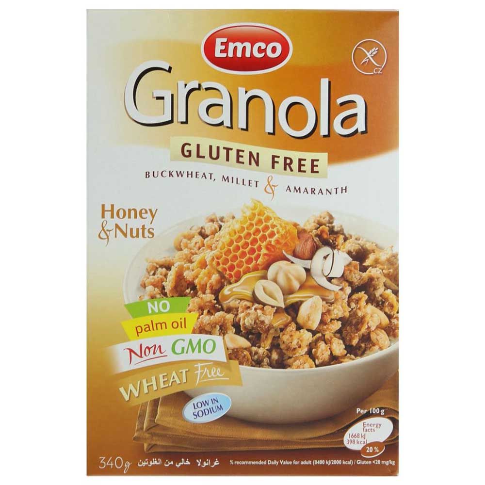 Emco - Gluten Free Granola With Honey And Nuts 340g