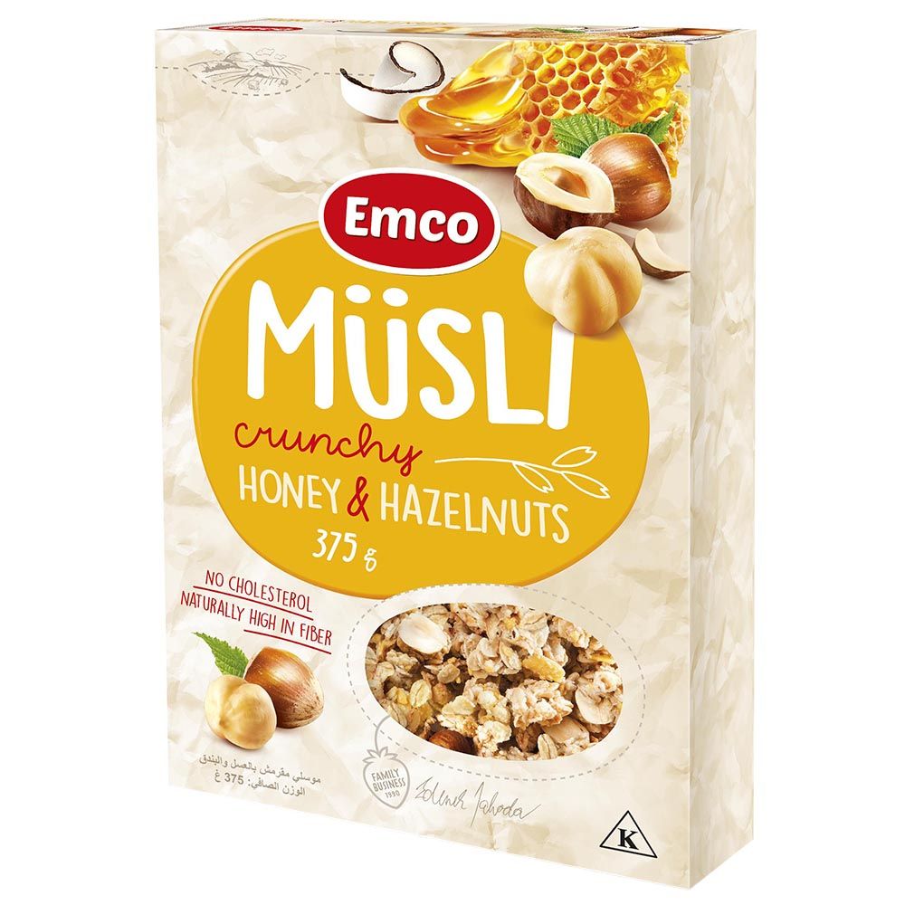 Emco - Crunchy Musli With Honey And Nuts 375g