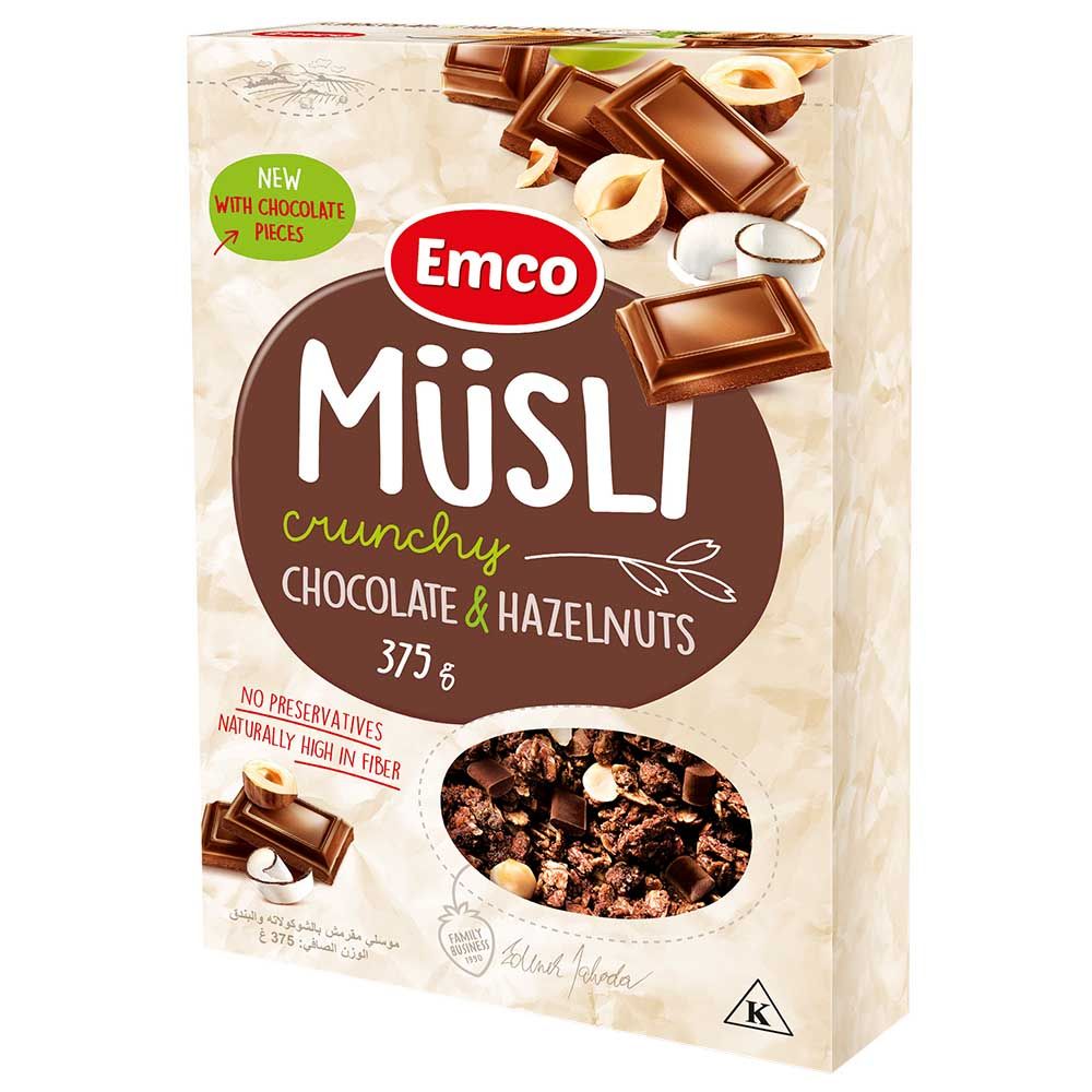 Emco - Crunchy Musli With Chocolate And Hazelnuts 375g