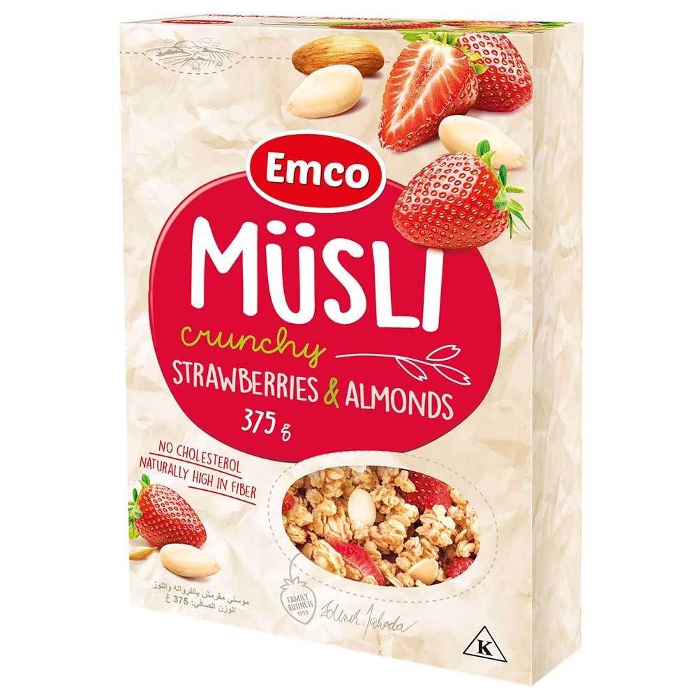 Emco - Crunchy Musli With Strawberries And Almonds 375g