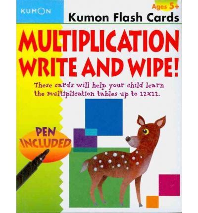 كتاب بطاقات الضرب "Multiplication Flash Cards Write and Wipe" من كتب كومون