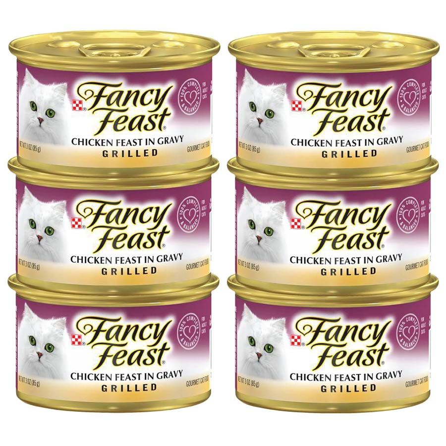 Purina Fancy Feast - Chicken Cat Food 85g (5+1)
