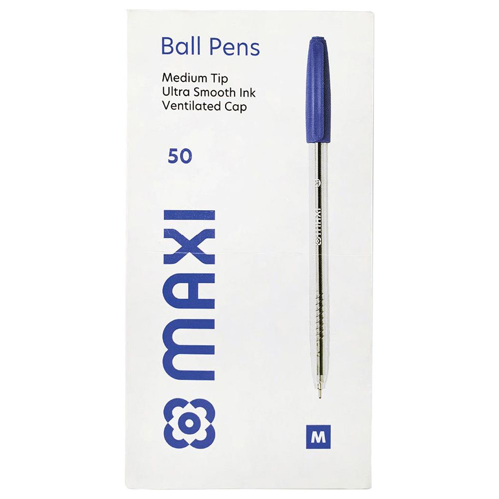 Maxi - Ball Pen Blue Set of 50