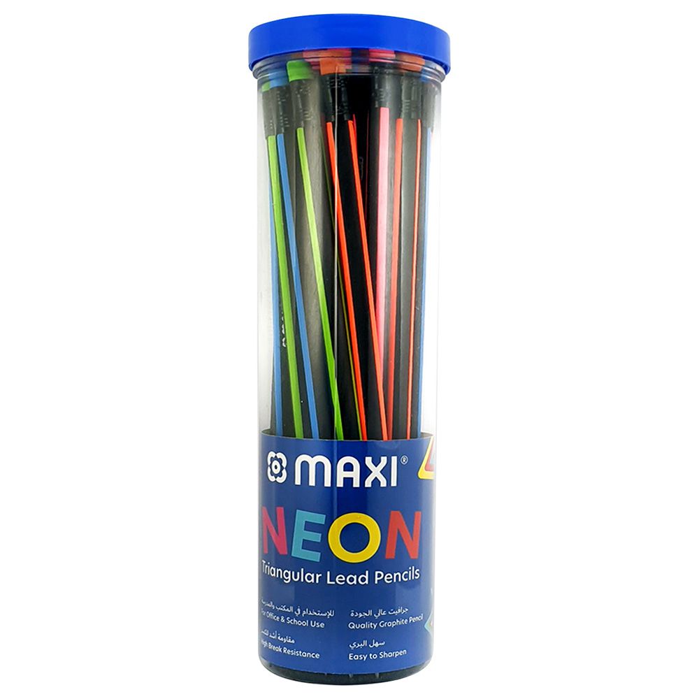 Maxi - Jar of 30pcs Neon Pencils