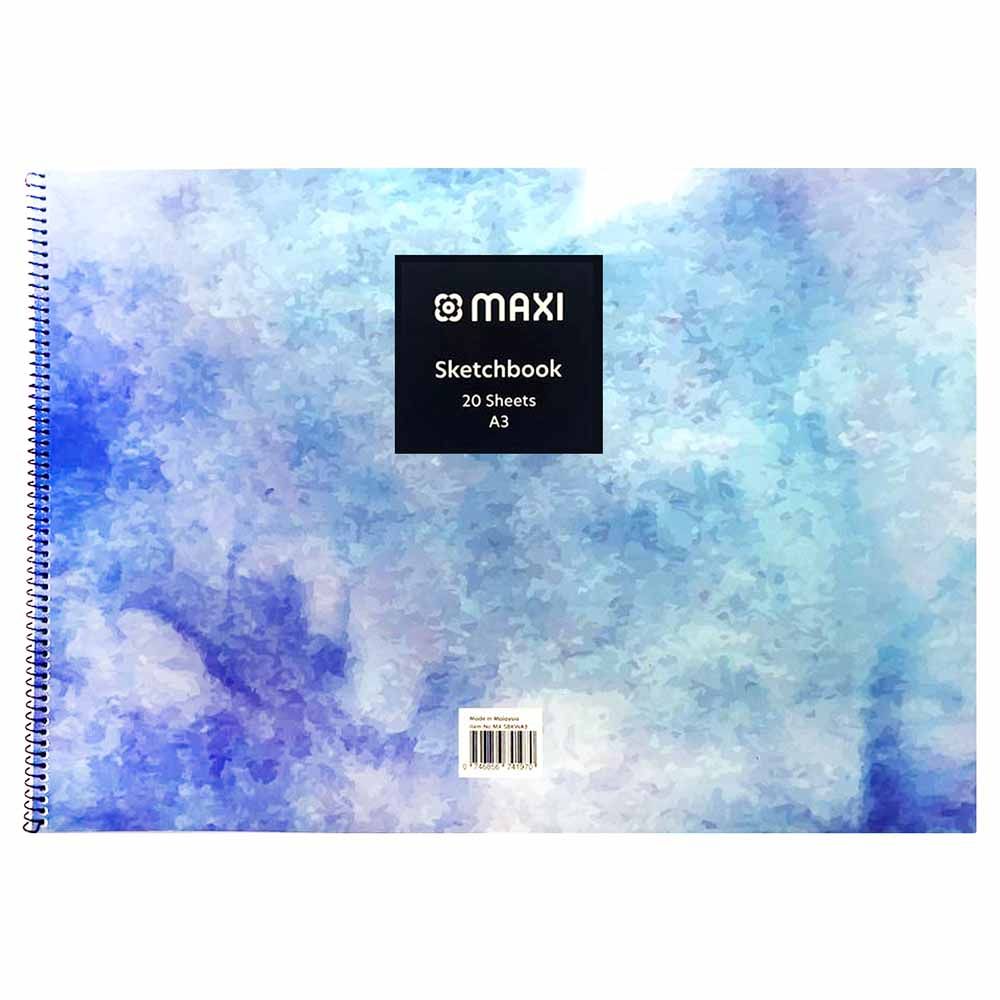 Maxi - Spiral Sketchbook White 20 Sheets A3