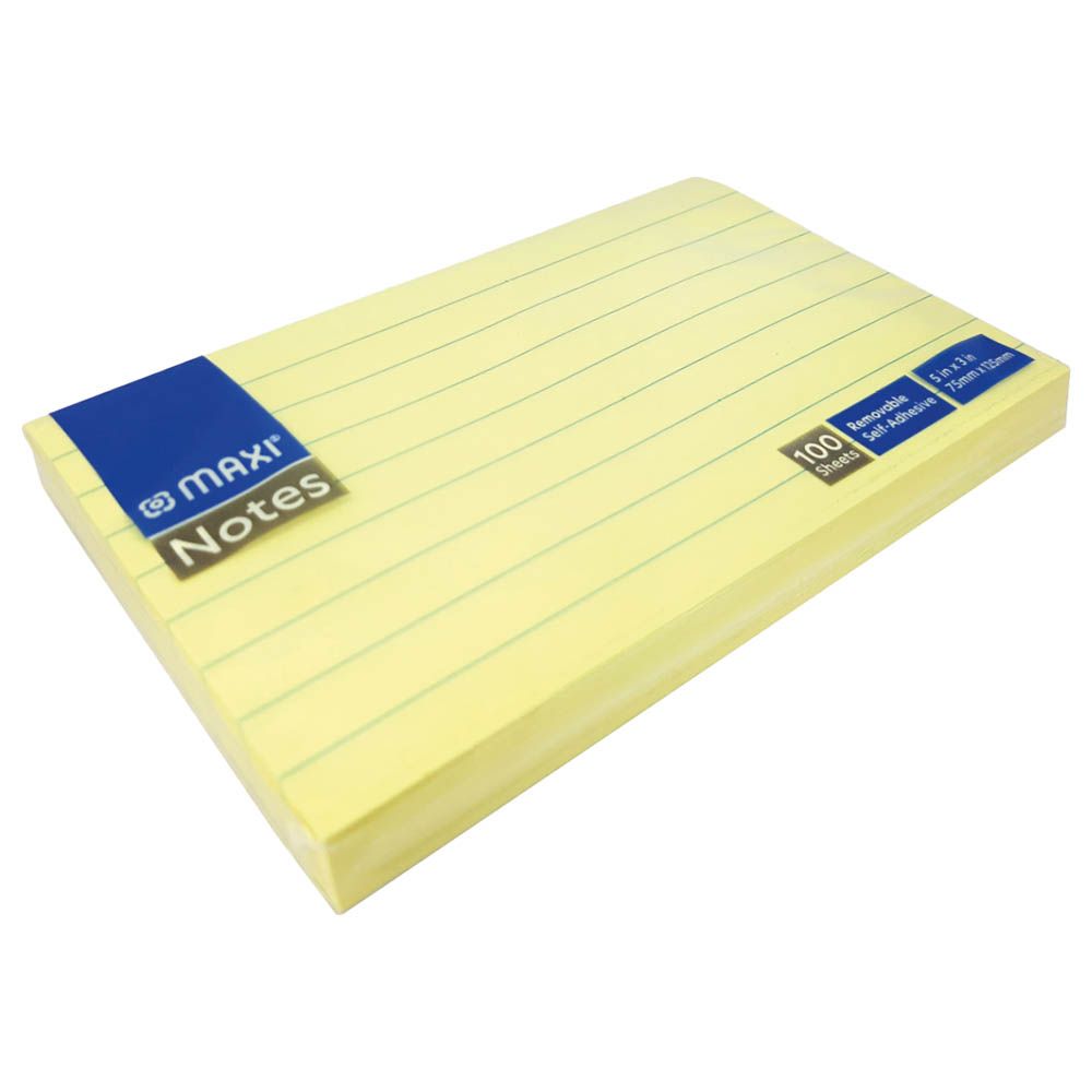 ورق ملاحظات لاصق مسطّر لألوان الباستيل من ماكسي 100 ورقة