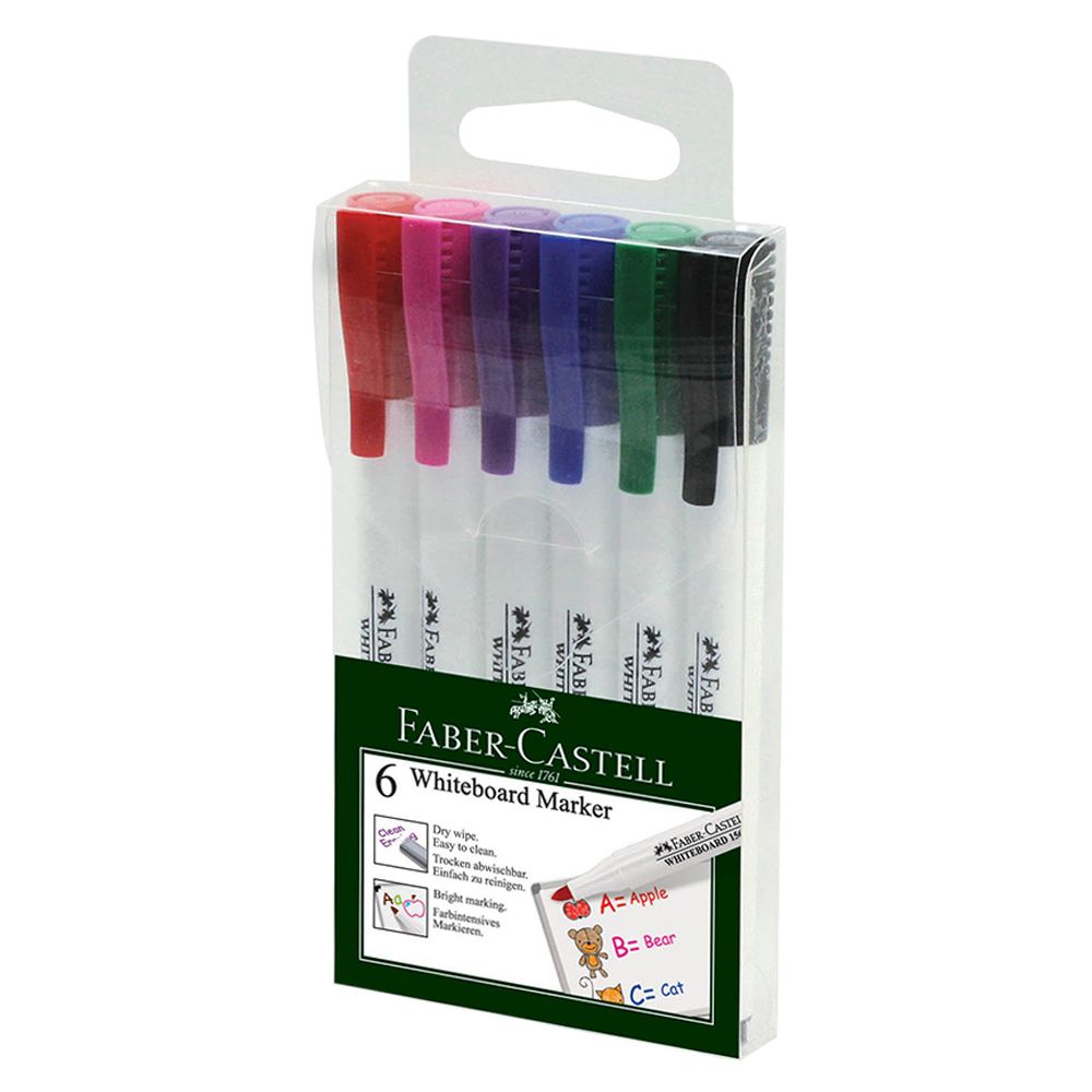 Faber-Castell - Slim Whiteboard Marker Set of 6pc