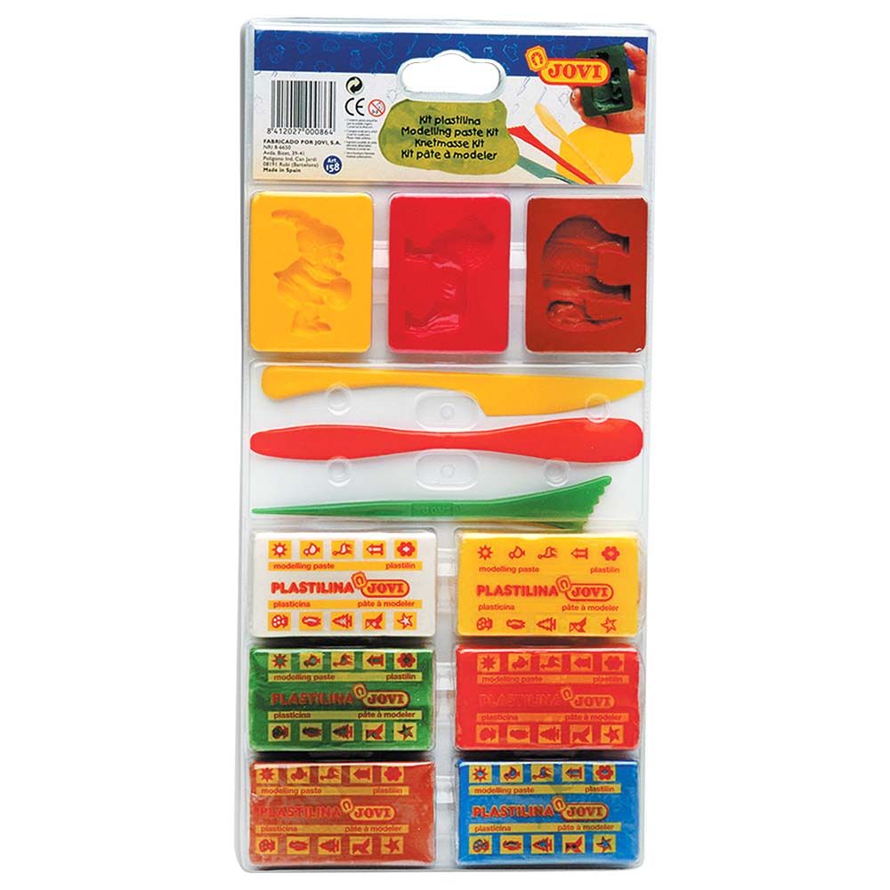 Jovi - Plastilina Blister Set With Modelling Clay Bars, Large