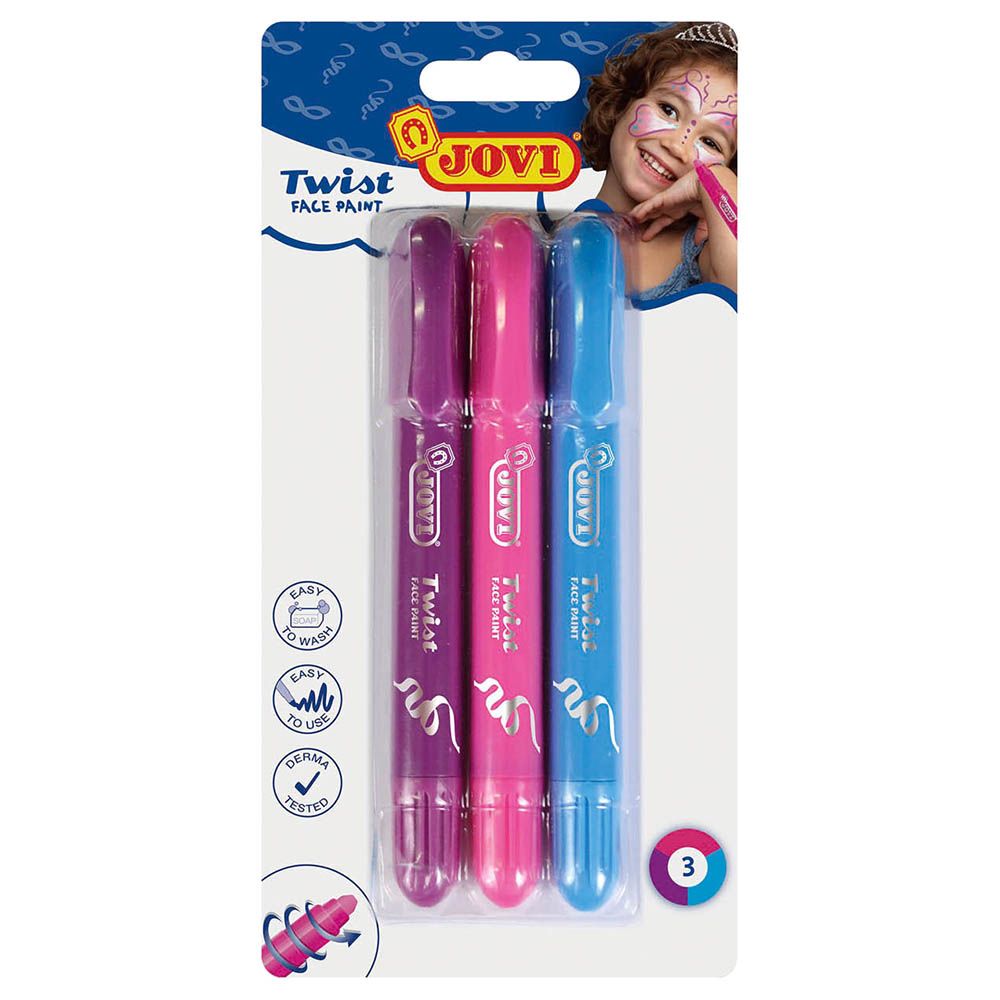 Jovi - Twist Make-Up Blister Colours Girl Pack of 3