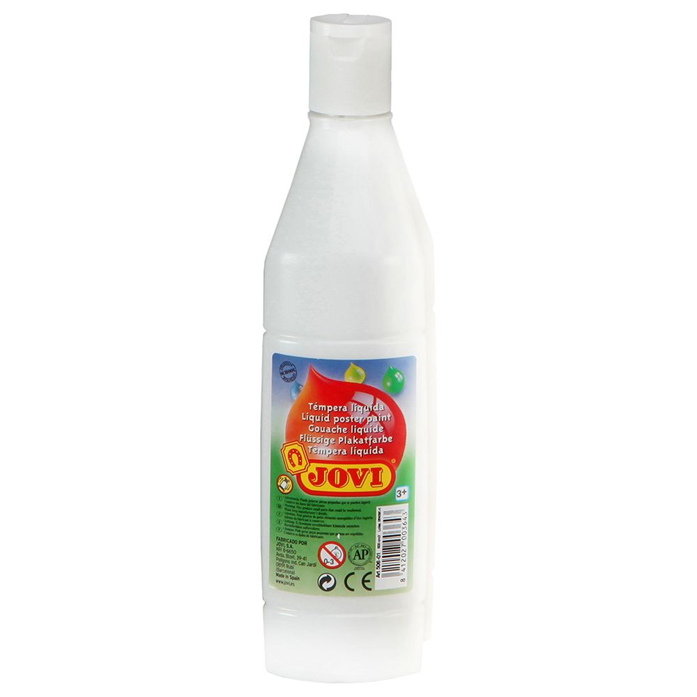 Jovi - Liquid Poster Paint Bottle 500ml - White