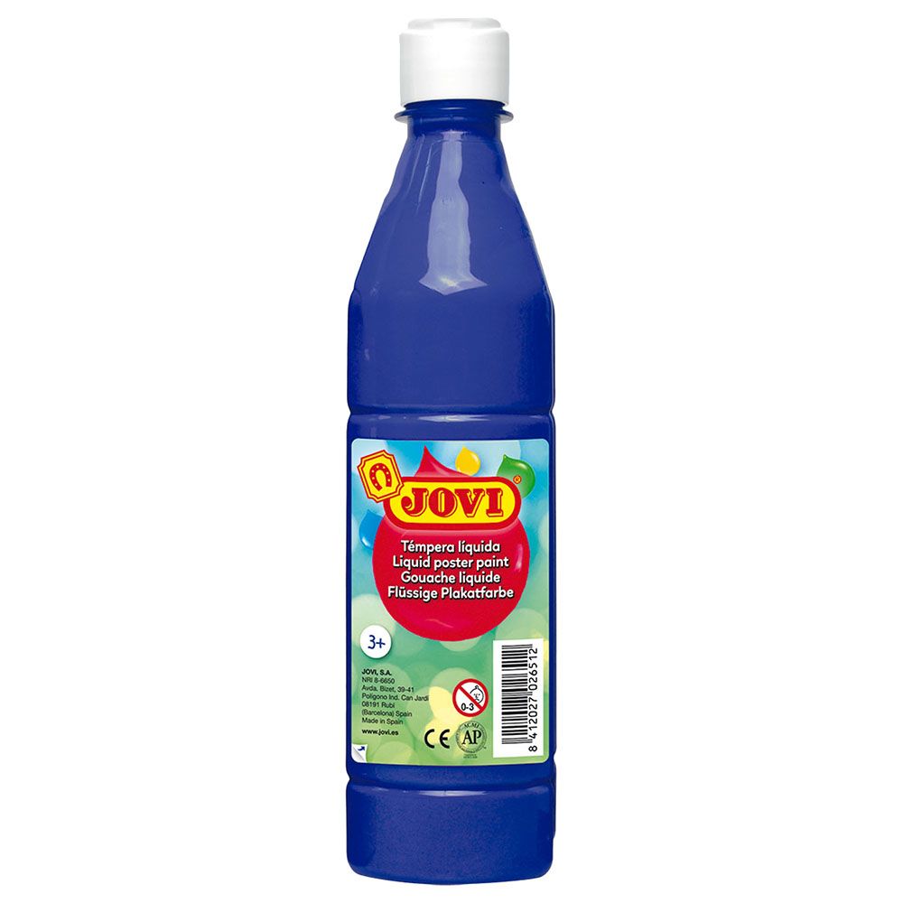 Jovi - Liquid Poster Paint Bottle 500ml - Ultra Marine Blue