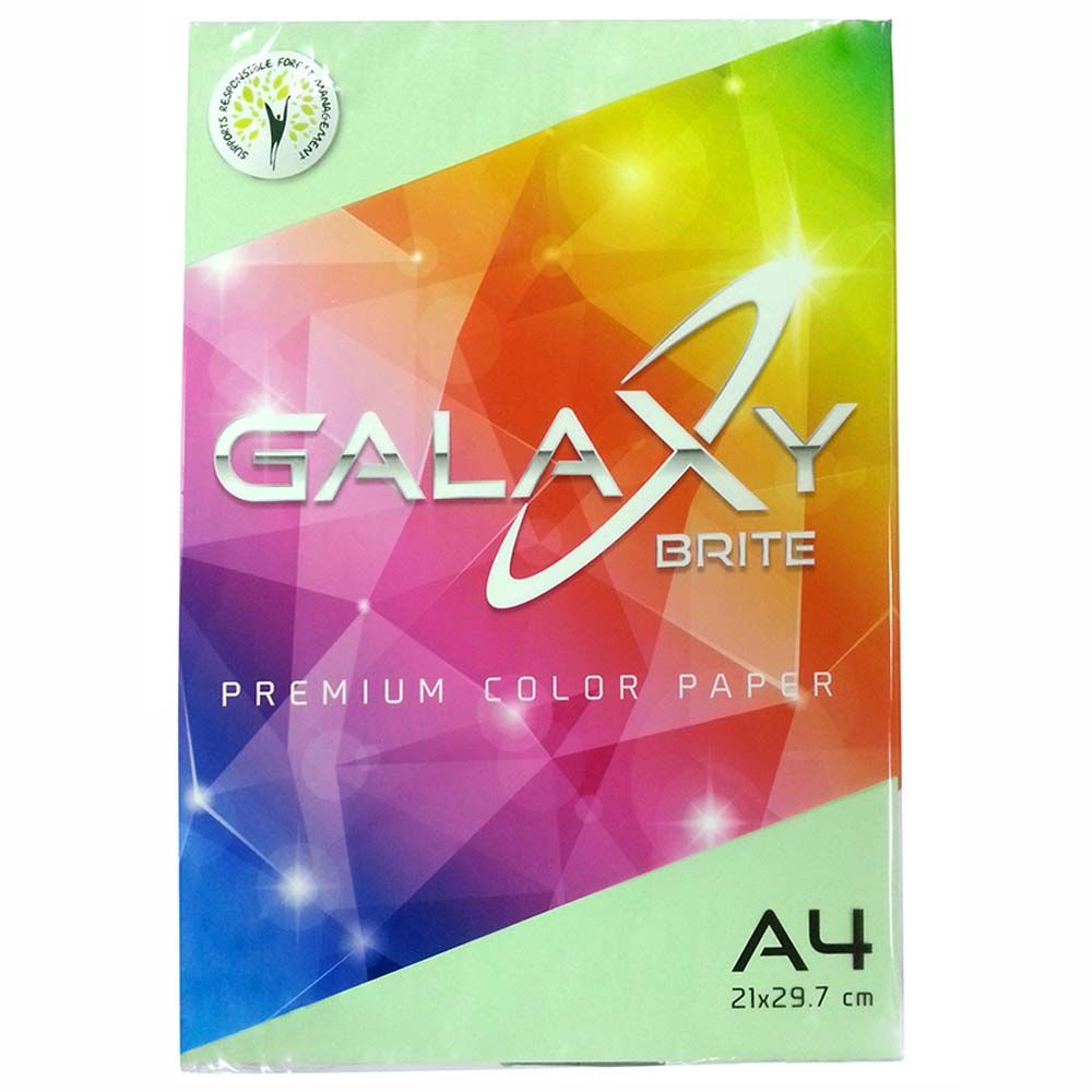 Galaxy - Green Colour Copy Paper A4 80Gsm - 500 Sheets