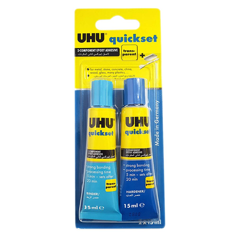 UHU - Quickset Epoxy Adhesive 2x15ml