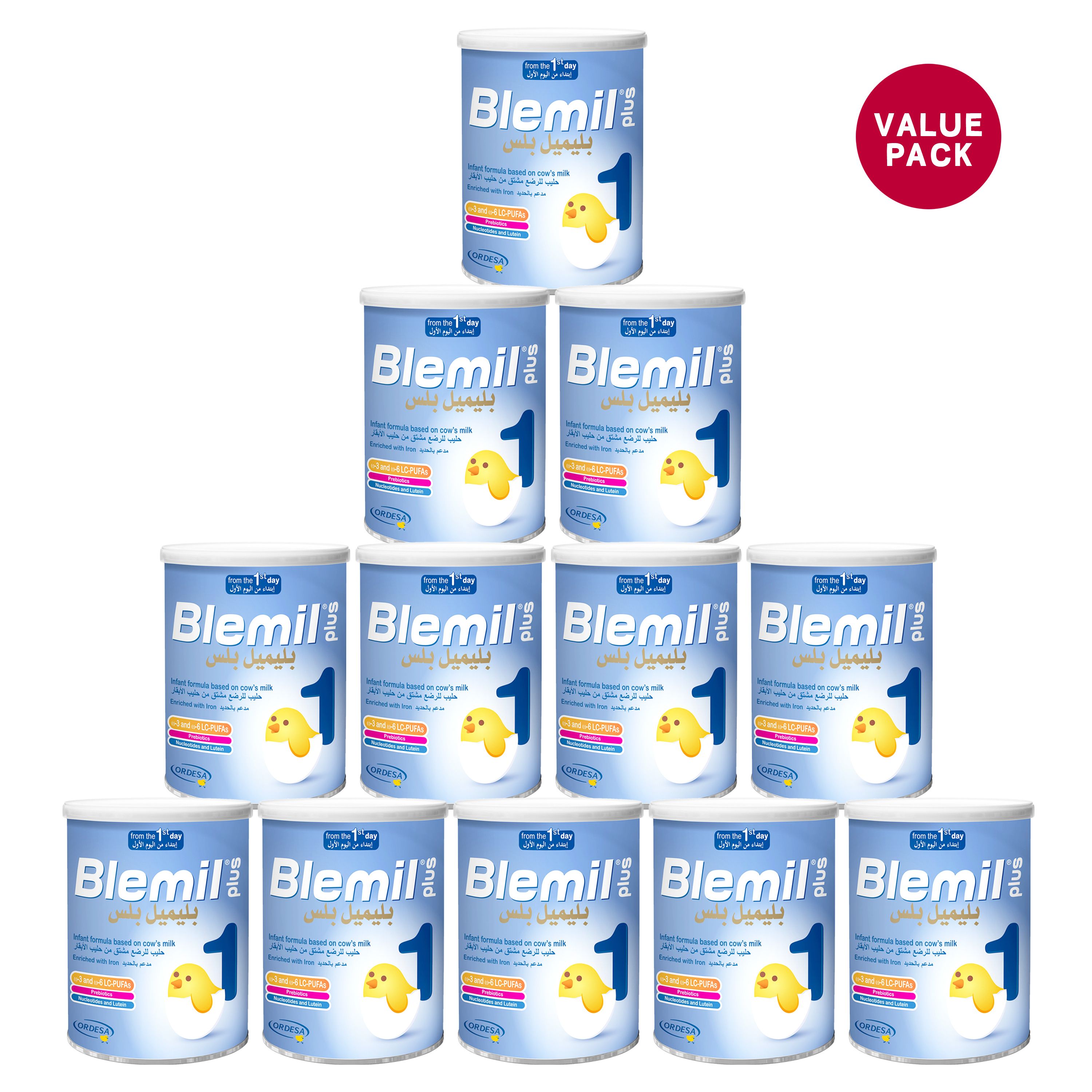 Ordesa Blemil plus 1 Infant formula milk 400g x12 Pack