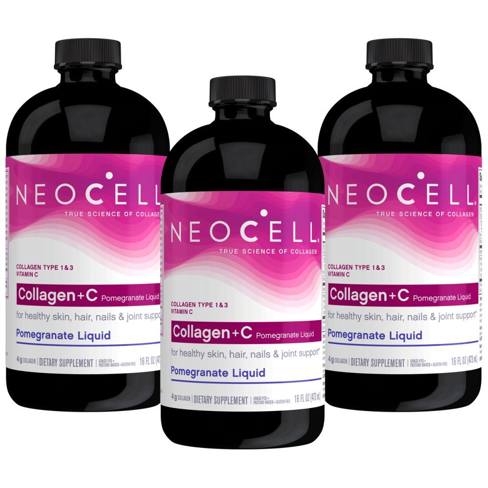 Neocell Collagen + C Pomegranate Liquid 4000mg 473ml 3pcs