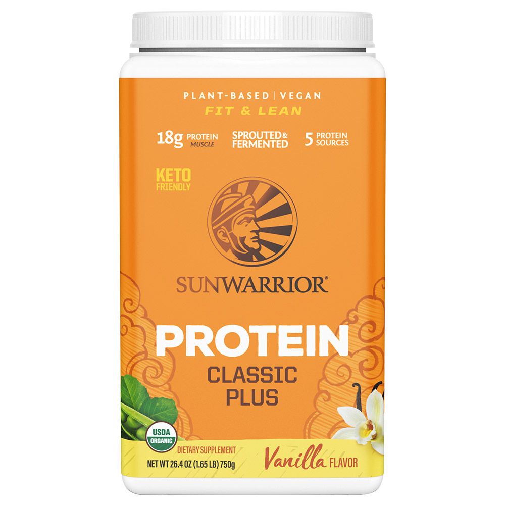 Sunwarrior - Classic Plus Fit & Lean Organic Protein Powder - Vanilla - 750G