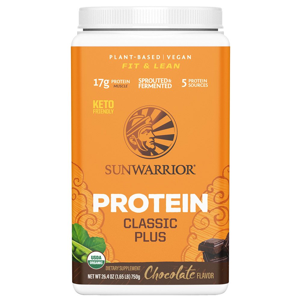 Sunwarrior - Classic Clean & Simple Organic Protein Powder - Chocolate - 750G
